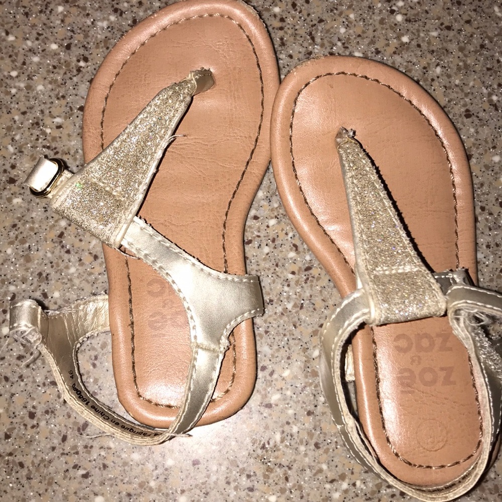 Glitter girls sandal flip flops size 6